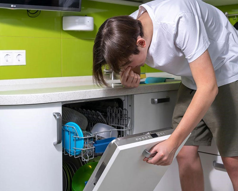 علت بوی بد از داخل ماشین ظرفشویی پاکشوما
